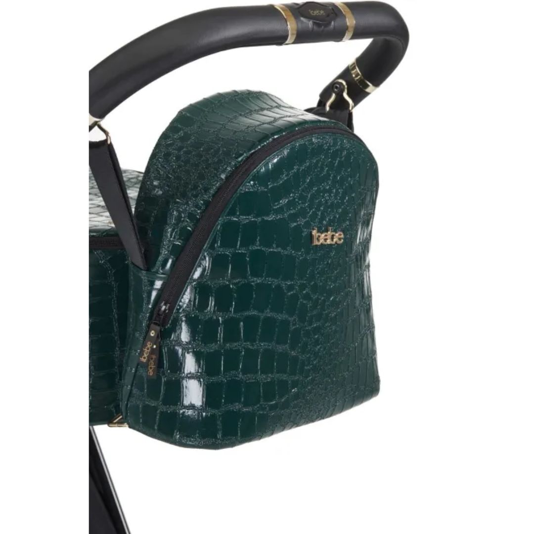 iBebe Gloss eco cocodrilo verde mochila