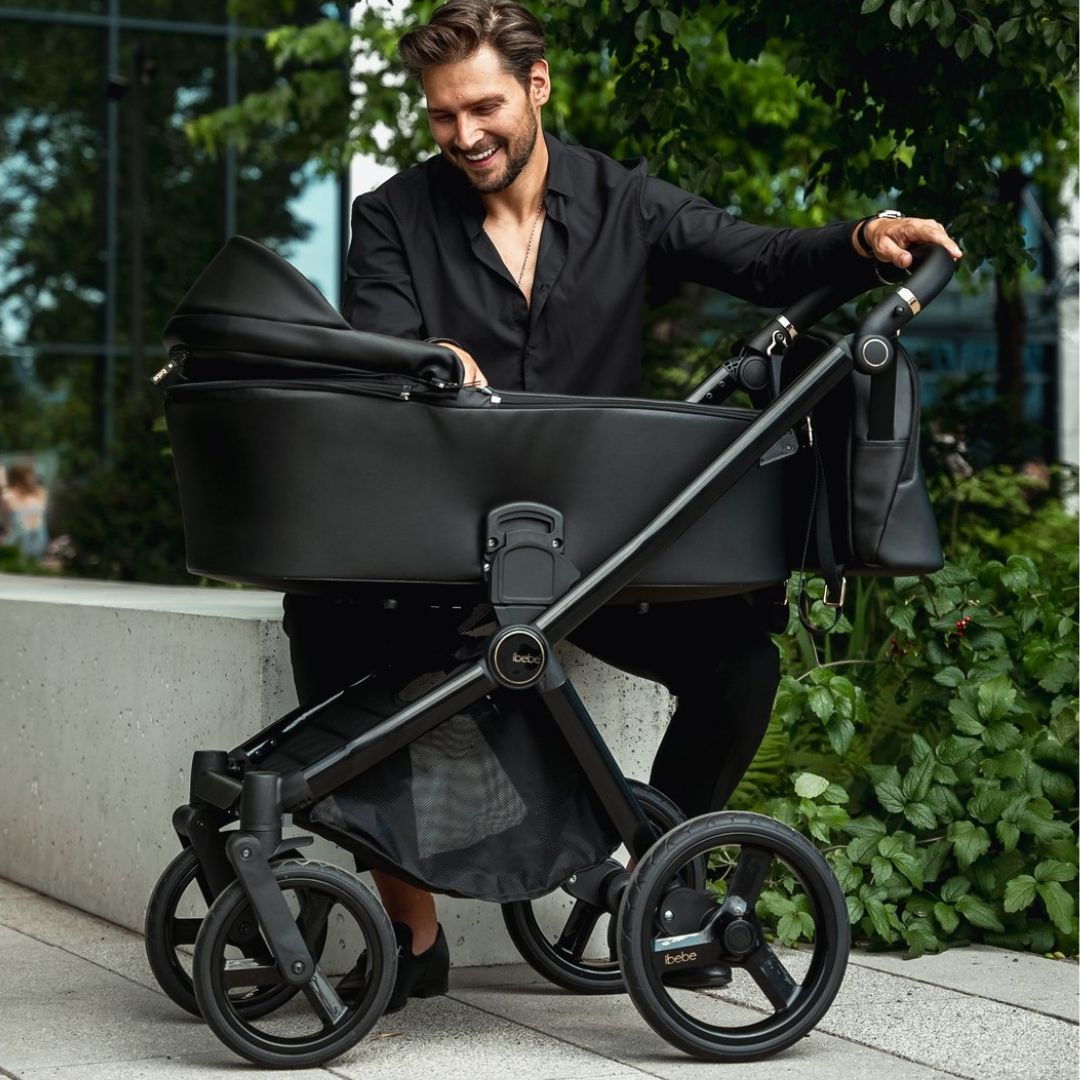 iBebe-Gloss-eco-menta - carritosdebebes.com (11) iBebe Gloss eco negro capazo para recién nacido hasta 9kg y silla de paseo hasta 22kg con saco de dormir y mochila comodidad absoluta y funcionalidad diseño cautivador