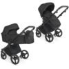 iBebe-Gloss-eco-negro - carritosdebebes.com (3) iBebe Gloss eco negro capazo para recién nacido hasta 9kg y silla de paseo hasta 22kg con saco de dormir