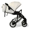 Carrito de bebé ultra MOMMO 2o3 en 1 Ecopiel - blanco - carritosdebebes.com (3)