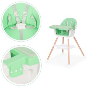 trona ecotoys Arneses de seguridad: los arneses de 5 puntos, Bandeja ajustable: la bandeja tiene tres niveles de ajuste 